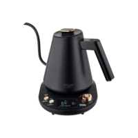 Adler Kettle | AD 1349 | Electric | 1100 W | 1 L | Stainless steel | 360 rotational base | Black/Gold