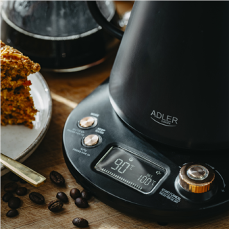 Adler Kettle | AD 1349 | Electric | 1100 W | 1 L | Stainless steel | 360 rotational base | Black/Gold Adler Kettle | AD 1349 | Electric | 1100 W | 1 L | Stainless steel | 360 rotational base | Black/Gold