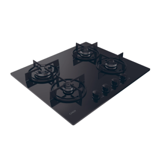 Candy Hob | CVW6BB | Gas on glass | Number of burners/cooking zones 4 | Knobs | Black Candy Hob | CVW6BB | Gas on glass | Number of burners/cooking zones 4 | Knobs | Black