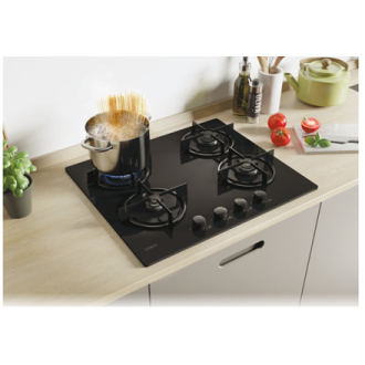 Candy Hob | CVW6BB | Gas on glass | Number of burners/cooking zones 4 | Knobs | Black Candy Hob | CVW6BB | Gas on glass | Number of burners/cooking zones 4 | Knobs | Black