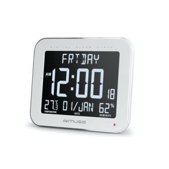 Muse | Wall Clock with Alarm Function | M-090 WMC | White Muse | Wall Clock with Alarm Function | M-090 WMC | White