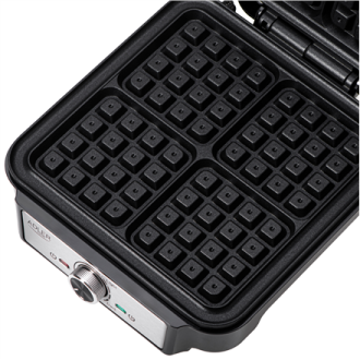 Adler Waffle Maker | AD 3083 | 1800 W | Number of pastry 4 | Belgium | Silver/Black Adler Waffle Maker | AD 3083 | 1800 W | Number of pastry 4 | Belgium | Silver/Black