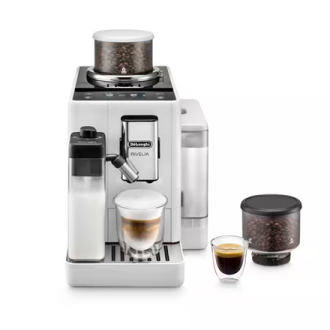 Delonghi | Coffee maker | Rivelia EXAM440.55.W | Pump pressure 19 bar | Built-in milk frother | Fully Automatic | 1450 W | Arcti Delonghi | Coffee maker | Rivelia EXAM440.55.W | Pump pressure 19 bar | Built-in milk frother | Fully Automatic | 1450 W | Arcti