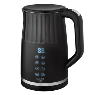 Adler Kettle with LED display | AD 1350 | Electric | 2200 W | 1.7 L | Stainless Steel | 360 rotational base | Black Adler Kettle with LED display | AD 1350 | Electric | 2200 W | 1.7 L | Stainless Steel | 360 rotational base | Black