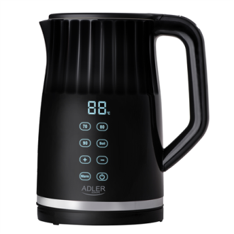 Adler Kettle with LED display | AD 1350 | Electric | 2200 W | 1.7 L | Stainless Steel | 360 rotational base | Black Adler Kettle with LED display | AD 1350 | Electric | 2200 W | 1.7 L | Stainless Steel | 360 rotational base | Black