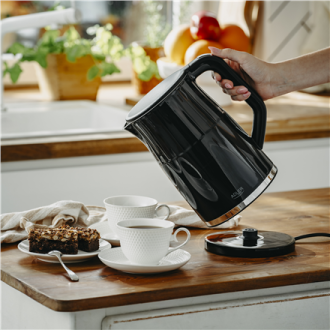Adler Kettle with LED display | AD 1350 | Electric | 2200 W | 1.7 L | Stainless Steel | 360 rotational base | Black Adler Kettle with LED display | AD 1350 | Electric | 2200 W | 1.7 L | Stainless Steel | 360 rotational base | Black