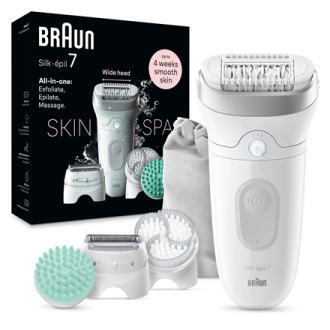 Braun | Epilator | Silk- pil SE7-081 | Operating time (max) 40 min | Number of power levels 1 | Wet & Dry | White Braun | Epilator | Silk- pil SE7-081 | Operating time (max) 40 min | Number of power levels 1 | Wet & Dry | White