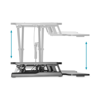 DA-90380-1 Ergonomic Workspace Riser | 10-50 cm | Maximum load weight 15 kg | Black