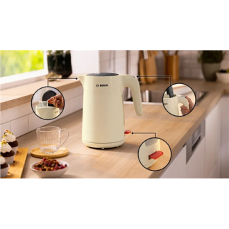 Bosch | Kettle | TWK2M167 MyMoment | Electric | 2400 W | 1.7 L | Plastic | Beige Bosch | Kettle | TWK2M167 MyMoment | Electric | 2400 W | 1.7 L | Plastic | Beige