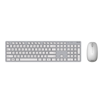Asus W5000 | Keyboard and Mouse Set | Wireless | US | White Asus W5000 | Keyboard and Mouse Set | Wireless | US | White
