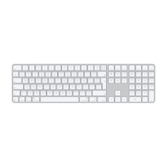 Apple Magic Keyboard with Touch ID and Numeric Keypad | Keyboard | Wireless | English | White Apple Magic Keyboard with Touch ID and Numeric Keypad | Keyboard | Wireless | English | White
