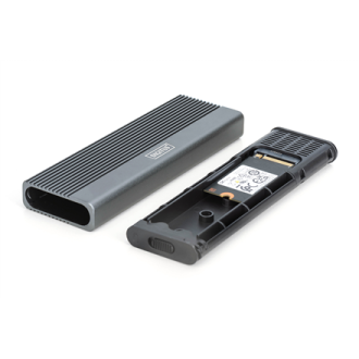 Digitus USB M.2 hard disk enclosure, SSD, external, NVMe + SATA, 10Gbps (NVMe) 6 Gbps (SATA), USB3.1 Gen2 | DA-71156 Digitus USB M.2 hard disk enclosure, SSD, external, NVMe + SATA, 10Gbps (NVMe) 6 Gbps (SATA), USB3.1 Gen2 | DA-71156
