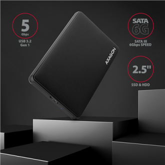 AXAGON Screwless USB 3.2 Gen 1 - SATA 6G external box for 2.5 AXAGON Screwless USB 3.2 Gen 1 - SATA 6G external box for 2.5