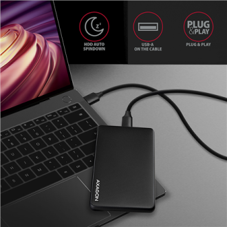 AXAGON Screwless USB 3.2 Gen 1 - SATA 6G external box for 2.5 AXAGON Screwless USB 3.2 Gen 1 - SATA 6G external box for 2.5