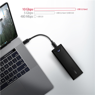 AXAGON External USB-C 10Gbps metal box for M.2 NVMe SSD disks | EEM2-UB2 AXAGON External USB-C 10Gbps metal box for M.2 NVMe SSD disks | EEM2-UB2
