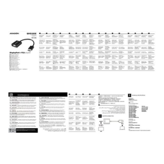 AXAGON | RVD-VGN DisplayPort - VGA Adapter | 0.15 m AXAGON | RVD-VGN DisplayPort - VGA Adapter | 0.15 m