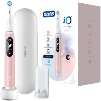 Oral-B Toothbrush + Travel Case | iO6 | Rechargeable | For adults | Number of brush heads included 1 | Number of teeth brushing Oral-B Toothbrush + Travel Case | iO6 | Rechargeable | For adults | Number of brush heads included 1 | Number of teeth brushing