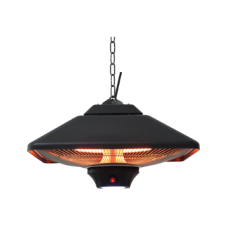TunaBone Electric Ceiling Patio Heater | TB2088-01 | Patio heater | 2000 W | Number of power levels 3 | Black | IP24 TunaBone Electric Ceiling Patio Heater | TB2088-01 | Patio heater | 2000 W | Number of power levels 3 | Black | IP24