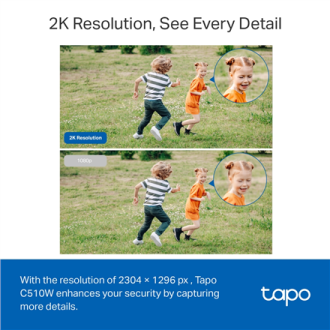 TP-LINK | Pan/Tilt Security Wi-Fi Camera | Tapo C510W | Dome | 3 MP | 3.9mm | IP65 | H.264 | MicroSD, up to 512 GB