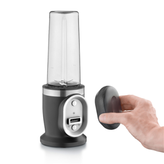 Caso Cordless Blender | Click & Blend | Tabletop | 240 W | Jar material Tritan | Jar capacity 0.5 L | Stainless steel/Matt Black Caso Cordless Blender | Click & Blend | Tabletop | 240 W | Jar material Tritan | Jar capacity 0.5 L | Stainless steel/Matt Black