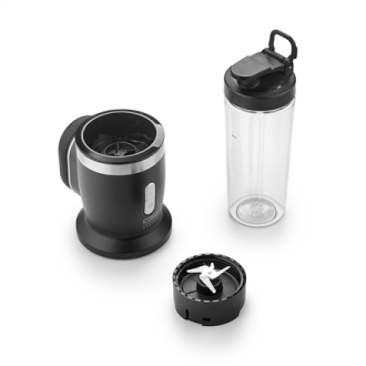Caso Cordless Blender | Click & Blend | Tabletop | 240 W | Jar material Tritan | Jar capacity 0.5 L | Stainless steel/Matt Black Caso Cordless Blender | Click & Blend | Tabletop | 240 W | Jar material Tritan | Jar capacity 0.5 L | Stainless steel/Matt Black
