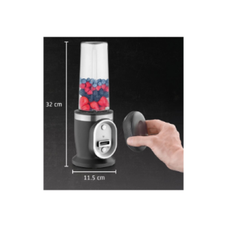 Caso Cordless Blender | Click & Blend | Tabletop | 240 W | Jar material Tritan | Jar capacity 0.5 L | Stainless steel/Matt Black Caso Cordless Blender | Click & Blend | Tabletop | 240 W | Jar material Tritan | Jar capacity 0.5 L | Stainless steel/Matt Black