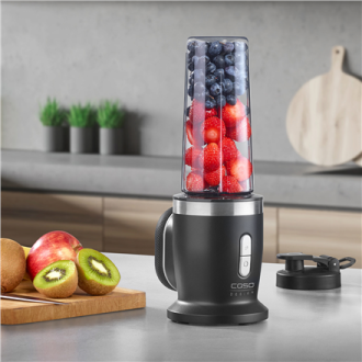 Caso Cordless Blender | Click & Blend | Tabletop | 240 W | Jar material Tritan | Jar capacity 0.5 L | Stainless steel/Matt Black Caso Cordless Blender | Click & Blend | Tabletop | 240 W | Jar material Tritan | Jar capacity 0.5 L | Stainless steel/Matt Black