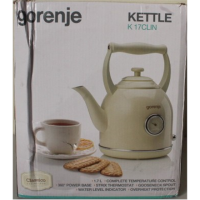 SALE OUT. | SALE OUT. | Gorenje | Kettle | K17CLIN | Electric | 2000 W | 1.7 L | Plastic/Metal | 360 rotational base | Ivory | D SALE OUT. | SALE OUT. | Gorenje | Kettle | K17CLIN | Electric | 2000 W | 1.7 L | Plastic/Metal | 360 rotational base | Ivory | D