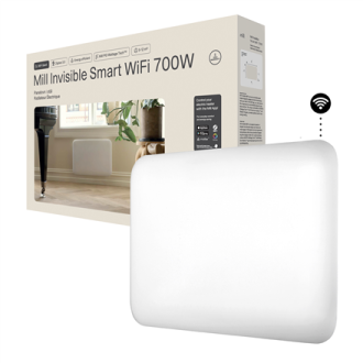 Mill Invisible Smart WiFi Heater | PA700WIFI4 | Panel Heater | 700 W | Suitable for rooms up to 9-12 m | White | IPX4 Mill Invisible Smart WiFi Heater | PA700WIFI4 | Panel Heater | 700 W | Suitable for rooms up to 9-12 m | White | IPX4
