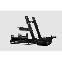 Next Level Racing | GTElite Wheel Plate Edition | Racing Simulator Cockpit | Aluminum Carbon Steel | Black
