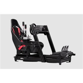 Next Level Racing | GTElite Wheel Plate Edition | Racing Simulator Cockpit | Aluminum Carbon Steel | Black