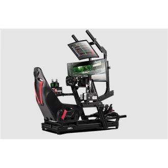 Next Level Racing | GTElite Wheel Plate Edition | Racing Simulator Cockpit | Aluminum Carbon Steel | Black