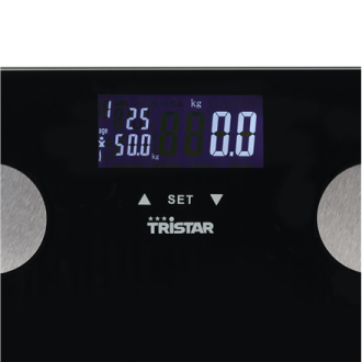 Tristar Personal Scale | WG-2442 | Maximum weight (capacity) 150 kg | Accuracy 100 g | Body Mass Index (BMI) measuring | Black Tristar Personal Scale | WG-2442 | Maximum weight (capacity) 150 kg | Accuracy 100 g | Body Mass Index (BMI) measuring | Black