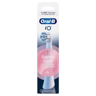 Oral-B | Replaceable toothbrush heads | iO Gentle Care | Heads | For adults | Number of brush heads included 4 | Number of teeth Oral-B | Replaceable toothbrush heads | iO Gentle Care | Heads | For adults | Number of brush heads included 4 | Number of teeth