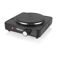 Tristar Table hob | KP-6151 | Number of burners/cooking zones 1 | Electric | Black