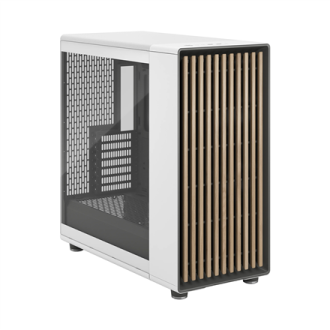 Fractal Design Computer Case | North XL | ATX | Chalk White TG Clear