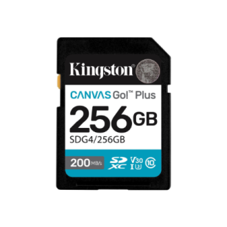 Kingston | Canvas Go! Plus | 256 GB | SD | Flash memory class Class 10, UHS-I, U3, V30 Kingston | Canvas Go! Plus | 256 GB | SD | Flash memory class Class 10, UHS-I, U3, V30