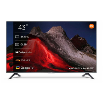 Xiaomi QLED TV A Pro 2026 | 43 | Smart TV | Google TV | UHD | Dark Gray Xiaomi QLED TV A Pro 2026 | 43 | Smart TV | Google TV | UHD | Dark Gray