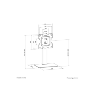 Neomounts Desk Mount | DS45-430BL12 TV stand | Adjustable Height, Swivel | 23-43 