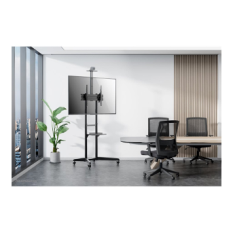 Neomounts Floor stand | FL50-550BL1 TV trolley | Adjustable Height, Tilt | 37-70 Neomounts Floor stand | FL50-550BL1 TV trolley | Adjustable Height, Tilt | 37-70