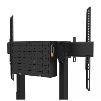 Neomounts Floor stand | FL55-875BL1 TV Trolley Motorised | Adjustable Height | 55-100 