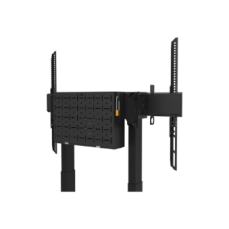 Neomounts Floor stand | FL55-875BL1 TV Trolley Motorised | Adjustable Height | 55-100 