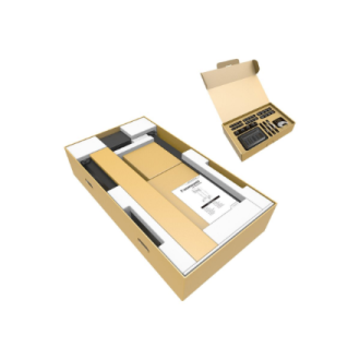 Neomounts Floor stand | FL55-875BL1 TV Trolley Motorised | Adjustable Height | 55-100 