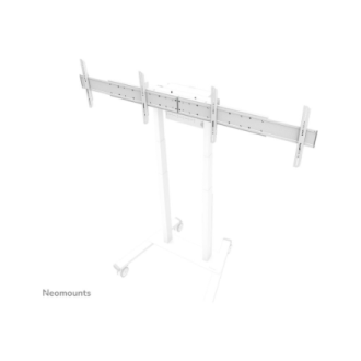 Neomounts Floor stand | ADM-875WH2 Dual screen adapter | Adjustable Height | 42-65 
