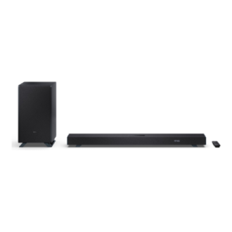 Sharp | 3.1.2 Dolby Atmos/DTS:X Soundbar with Wireless Subwoofer | HT-SBW53121(BK) | Bluetooth Sharp | 3.1.2 Dolby Atmos/DTS:X Soundbar with Wireless Subwoofer | HT-SBW53121(BK) | Bluetooth