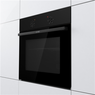 Gorenje Oven | BO6615E01B | 60 L | Electric | EnamelClean | Push pull buttons | Convection | Height 59.5 cm | Width 59.5 cm | Bl Gorenje Oven | BO6615E01B | 60 L | Electric | EnamelClean | Push pull buttons | Convection | Height 59.5 cm | Width 59.5 cm | Bl