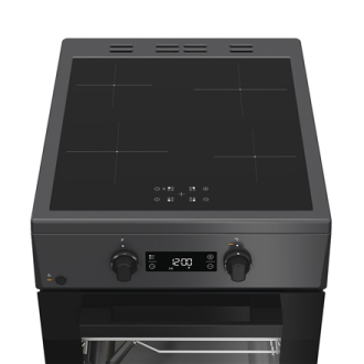 Whirlpool Cooker | W5I8LCSTA | Hob type Induction | Oven type Electric | Anthracite | Width 50 cm | Depth 60 cm | Energy efficie