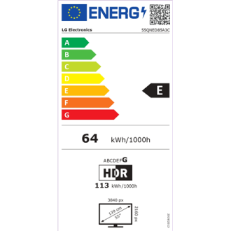 LG 55QNED85A3C | 55 | Smart TV | webOS 25 | UHD | Bllack LG 55QNED85A3C | 55 | Smart TV | webOS 25 | UHD | Bllack