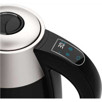 Cecotec Kettle | Thermosense 400 VisionLight | Electric | 2200 W | 1.7 L | Stainless steel | 360 rotational base | Black/Stainle