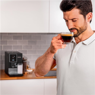Cecotec Coffee Maker | Cremmaet Compactccino Connected | Pump pressure 19 bar | Built-in milk frother | Super-automatic | Black